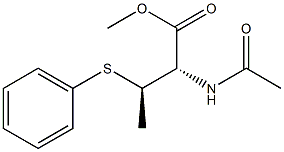 (2S,3R)-3-Phenylthio-2-(acetylamino)butanoic acid methyl ester Structure