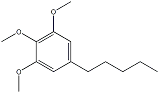 1,2,3-Trimethoxy-5-pentylbenzene,,结构式