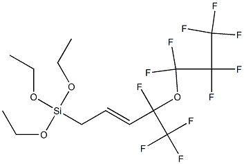 1-[Triethoxysilyl]-4,5,5,5-tetrafluoro-4-(heptafluoropropoxy)-2-pentene