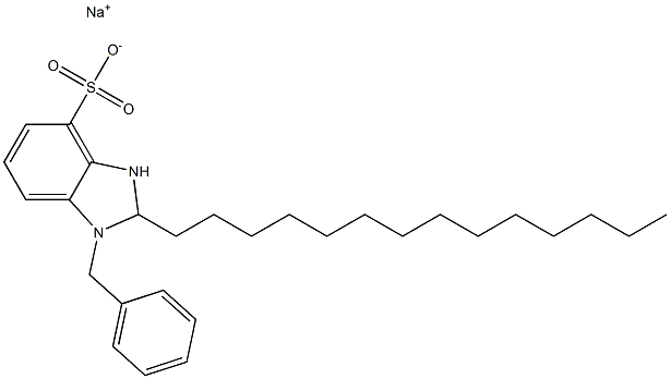 1-Benzyl-2,3-dihydro-2-tetradecyl-1H-benzimidazole-4-sulfonic acid sodium salt