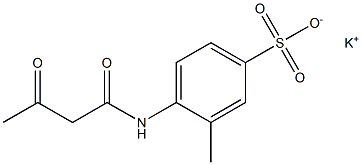 4-(Acetoacetylamino)-3-methylbenzenesulfonic acid potassium salt Structure