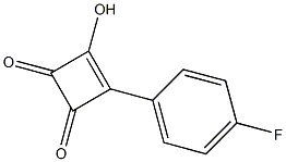 4-(4-Fluorophenyl)-3-hydroxy-3-cyclobutene-1,2-dione Struktur