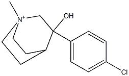 1-Methyl-3-hydroxy-3-(4-chlorophenyl)quinuclidinium