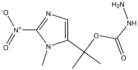 5-[1-(Hydrazinocarbonyl)oxy-1-methylethyl]-1-methyl-2-nitro-1H-imidazole Struktur