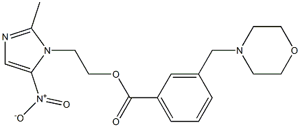 2-Methyl-5-nitro-1H-imidazole-1-ethanol 3-(morpholinomethyl)-benzoate