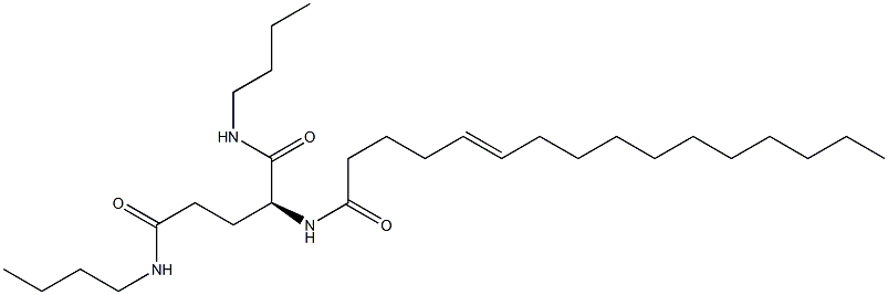 N2-(5-ヘキサデセノイル)-N1,N5-ジブチルグルタミンアミド 化学構造式