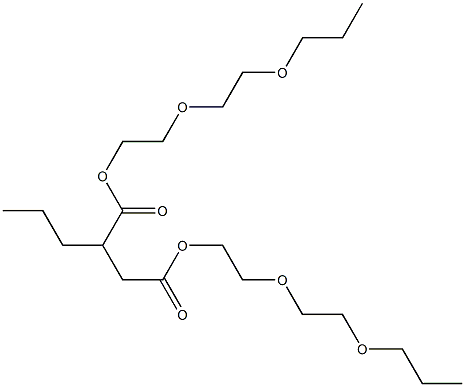 プロピルこはく酸ビス[2-(2-プロポキシエトキシ)エチル] 化学構造式