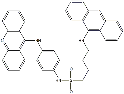 4-(9-Acridinylamino)-N-[4-(9-acridinylamino)phenyl]-1-butanesulfonamide Structure