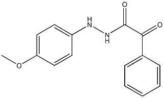 1-[2-(4-メトキシフェニル)ヒドラジノ]-2-フェニル-1,2-エタンジオン 化学構造式