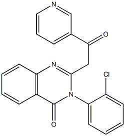  3-(2-Chlorophenyl)-2-(3-pyridinylcarbonylmethyl)quinazolin-4(3H)-one