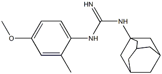 1-(1-Adamantyl)-3-(2-methyl-4-methoxyphenyl)guanidine Structure