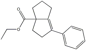 1-Phenyl-2,3,3a,4,5,6-hexahydropentalene-3a-carboxylic acid ethyl ester Struktur