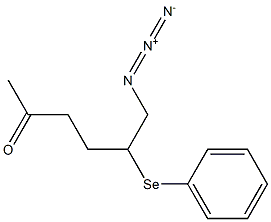 6-Azido-5-phenylseleno-2-hexanone,,结构式
