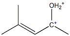 2-Oxonio-4-methyl-3-penten-2-ylium Structure