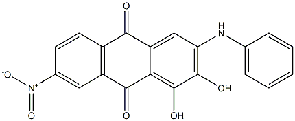 2-Anilino-3,4-dihydroxy-6-nitroanthraquinone