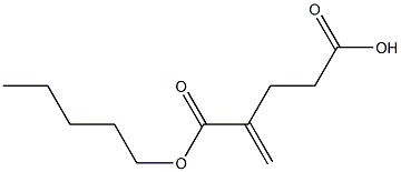 2-Methyleneglutaric acid hydrogen 1-pentyl ester