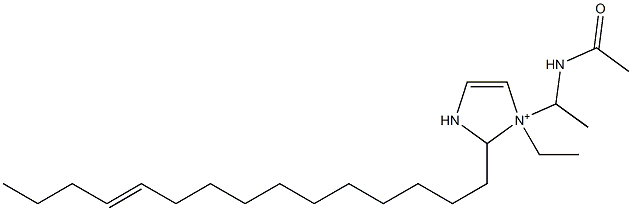 1-[1-(Acetylamino)ethyl]-1-ethyl-2-(11-pentadecenyl)-4-imidazoline-1-ium Structure