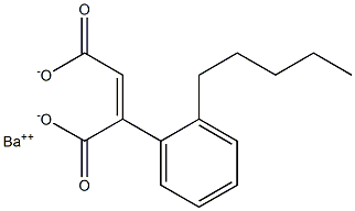 2-(2-ペンチルフェニル)マレイン酸バリウム 化学構造式