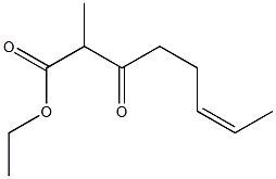 (Z)-2-Methyl-3-oxo-6-octenoic acid ethyl ester Structure