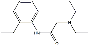 N-[2-Ethylphenyl]-2-(diethylamino)acetamide Structure