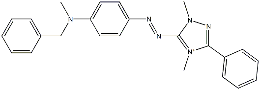 1,4-Dimethyl-5-[[4-(methylbenzylamino)phenyl]azo]-3-phenyl-1H-1,2,4-triazol-4-ium