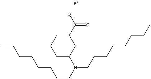 4-(Dioctylamino)heptanoic acid potassium salt 结构式