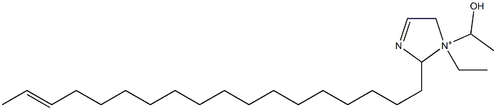 1-Ethyl-1-(1-hydroxyethyl)-2-(16-octadecenyl)-3-imidazoline-1-ium,,结构式