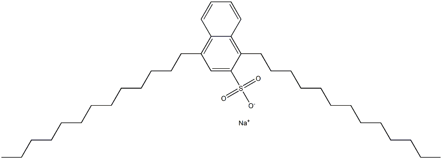 1,4-Ditridecyl-2-naphthalenesulfonic acid sodium salt Struktur