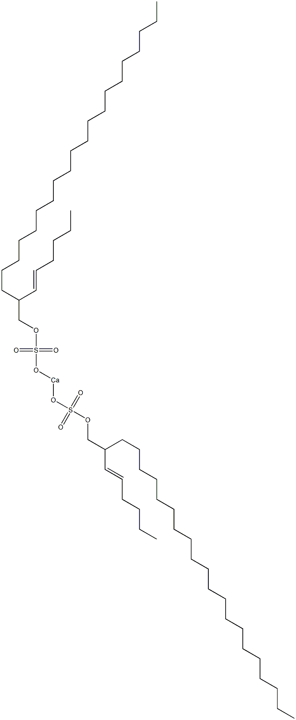 Bis[2-(1-hexenyl)docosyloxysulfonyloxy]calcium Struktur