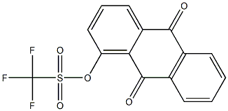 Trifluoromethanesulfonic acid (9,10-dihydro-9,10-dioxoanthracen)-1-yl ester Struktur