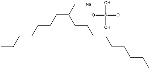 Sulfuric acid 2-heptylundecyl=sodium salt Structure