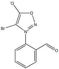 4-Bromo-3-[2-formylphenyl]-1,2,3-oxadiazol-3-ium-5-olate 结构式