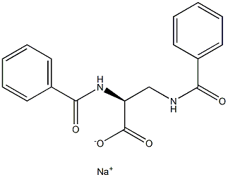 [S,(-)]-2,3-Bis(benzoylamino)propionic acid sodium salt 结构式