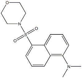 5-Morpholinosulfonyl-N,N-dimethyl-1-naphthalenamine 结构式