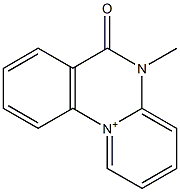 5-Methyl-6-oxo-6H-pyrido[1,2-a]quinazolin-11-ium,,结构式