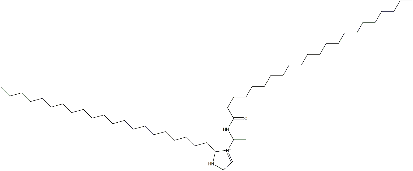 3-[1-(ドコサノイルアミノ)エチル]-2-ヘニコシル-3-イミダゾリン-3-イウム 化学構造式