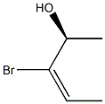 (3E,2S)-3-Bromo-3-penten-2-ol Structure