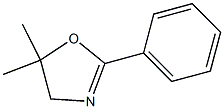 2-フェニル-5,5-ジメチル-4,5-ジヒドロオキサゾール 化学構造式