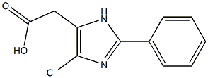 2-Phenyl-4-chloro-1H-imidazole-5-acetic acid,,结构式