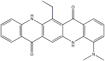 4-(Dimethylamino)-13-ethyl-5,12-dihydroquino[2,3-b]acridine-7,14-dione