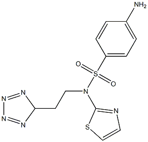 4-Amino-N-[2-(5H-tetrazol-5-yl)ethyl]-N-(2-thiazolyl)benzenesulfonamide Struktur