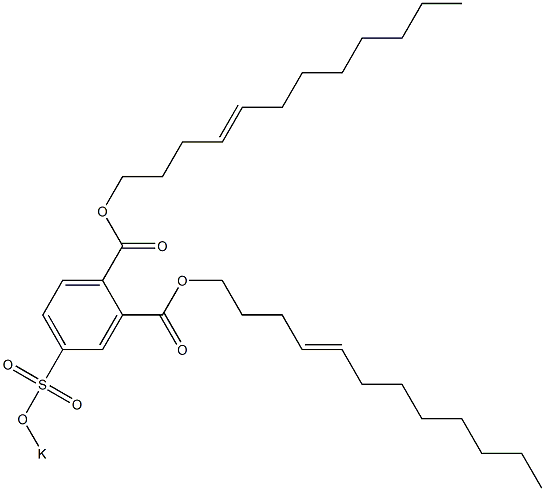 4-(Potassiosulfo)phthalic acid di(4-dodecenyl) ester,,结构式