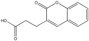 3-(2-Oxo-2H-1-benzopyran-3-yl)propionic acid Structure