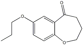 7-Propoxy-3,4-dihydro-1-benzoxepin-5(2H)-one Structure