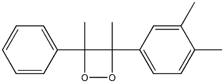 3,4-Dimethyl-3-phenyl-4-(3,4-dimethylphenyl)-1,2-dioxetane Struktur