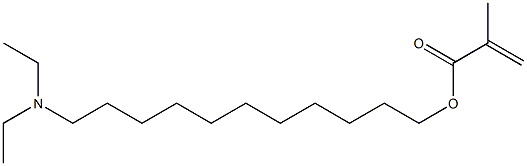 Methacrylic acid 11-(diethylamino)undecyl ester Structure