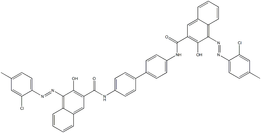 4,4'-Bis[1-[(2-chloro-4-methylphenyl)azo]-2-hydroxy-3-naphthoylamino]biphenyl