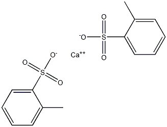 Bis(o-toluenesulfonic acid)calcium salt Structure