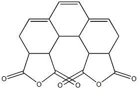 1,6,6a,9a,9b,9c,9d,12a-オクタヒドロ-8,11-ジオキサジシクロペンタ[c,g]フェナントレン-7,9,10,12-テトラオン 化学構造式