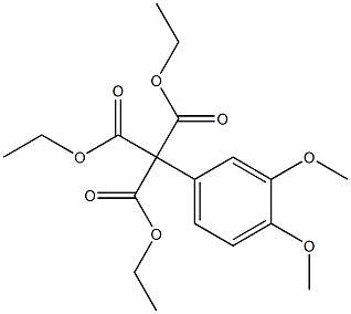 3,4-Dimethoxyphenylmethanetricarboxylic acid triethyl ester